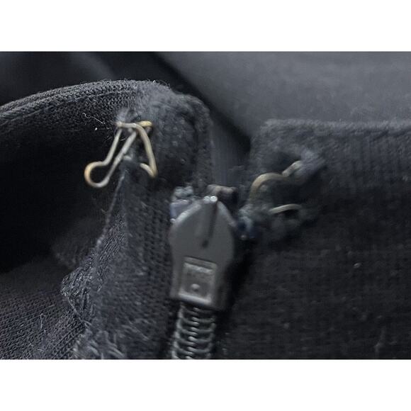 J. CREW Shift Dress Wool Women's 4 Black Stretch Half Sleeve Career Workwear - Picture 8 of 9